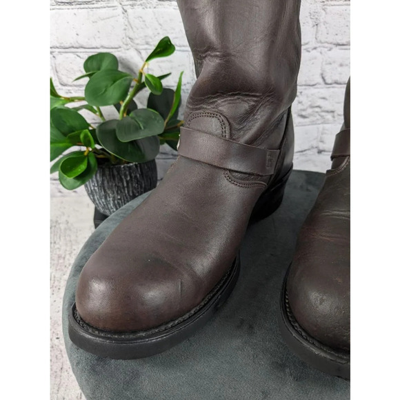 Frye Engineer Brown leather Boots 9M - Picture 7 of 16